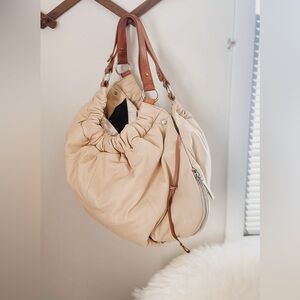100% Lambskin BCBG Maxazria boho bag